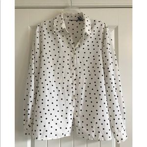 Polka Dot Button Down